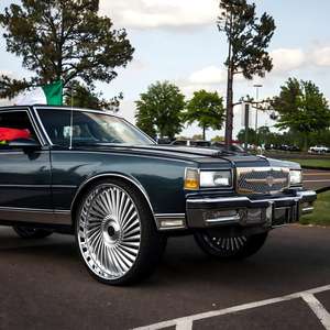 Jantes forgées en alliage d'aluminium RCSR Custom 22 24 26 28 pouces, <span class=keywords><strong>grand</strong></span> rebord, jantes profondes 5x115 5x127 chromées brossées pour voitures de luxe - Product Image 2