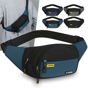 Fashion Men's Waist Bag Oxford Cloth Waterproof Chest Pack Outdoor Travel Casual Large Capacity Crossbody Bag - Product Image 1