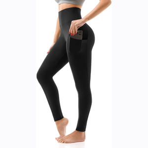 Pantalons de yoga IStapromo avec poches pour téléphone, logo personnalisé, vêtements de rue, pantalons de yoga de fitness pour femmes - Product Image 1