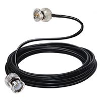 Cable BNC macho a macho de 50ohm Cable de extensión negro RG174 con señales de video