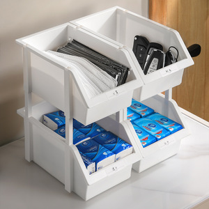 Stackable Plastic <strong>Desktop</strong> <strong>Organizer</strong> <strong>for</strong> Tool Book Toy Stationery Rack Combination Storage Basket - Product Image 2