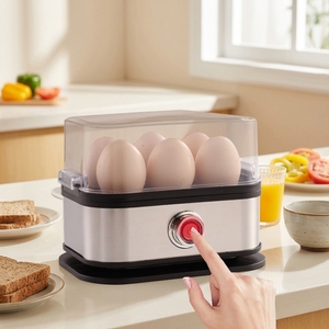 <span class=keywords><strong>Cuiseur</strong></span> à œufs et <span class=keywords><strong>cuiseur</strong></span> <span class=keywords><strong>vapeur</strong></span> électrique mini portable multifonction pour le petit-déjeuner à la maison - Product Image 4