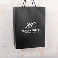 Sacs en papier carton blanc avec poignée, emballage de boutique cosmétique écologique, impression personnalisée de luxe