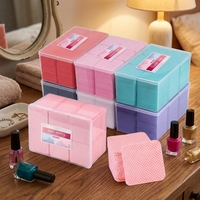 400 lingettes jetables pour enlever le vernis à ongles, sans acétone, non irritantes, lingettes nettoyantes pour manucure, pour salon et usage domestique