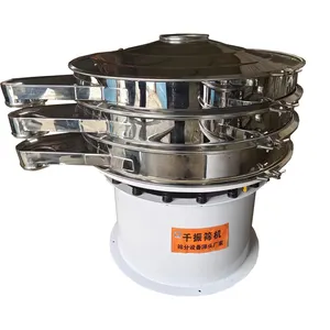 Qianzhen mesin bubuk lengan Putar industri harga rendah SS304 saringan bergetar banyak dek untuk serbuk sari halus