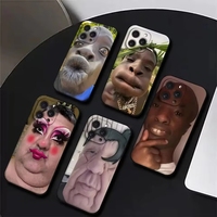 Coque de téléphone en TPU souple avec motif homme moche et amusant pour iPhone 18, 17 Air, 16E, 15, 14, 11 Pro Plus, 13, 12 Mini, 8, 7, Xs, XR