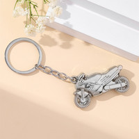 Llavero de Metal con Modelo Creativo de Personalidad, Simulación de Motocicleta Harley, Colgante para Llaves, Accesorios para Llavero de Moto en Aleación de Zinc