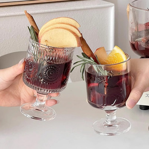 Verre sans pied 200 ml style Instagram motif tournesol, texture martelée et couleur unie, <span class=keywords><strong>pour</strong></span> <span class=keywords><strong>vin</strong></span> <span class=keywords><strong>chaud</strong></span> et cocktails du Nouvel An, idéal comme cadeau - Product Image 1
