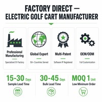 Voiturette de golf électrique homologuée Tarion pour 4 personnes, batterie lithium 72V, propulsion arrière, système de freinage double, 30-50 km/h, autonomie 90 km