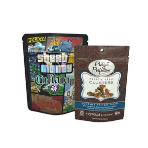 Custom Printed Backpack Boyz Mylar Bags Holographic/soft Touch Stand Up 3.5g Mylar Bag Cali Packs