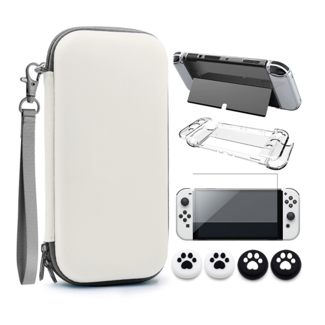 Accessories Kit Storage Carry Bag Cover Case Thumb Grips for Nintendo Switch OLED Console Case Screen Protector