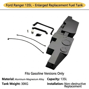 Réservoir de carburant en alliage Al Mg haute résistance pour Ford <span class=keywords><strong>Ranger</strong></span> P54 4WD nouvelle génération, voyage longue distance, réservoir de carburant à autonomie étendue - Product Image 1