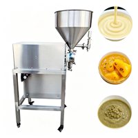 Machine de remplissage à pompe rotative de précision, équipement de remplissage spécial pour l'industrie alimentaire, vinaigrette, beurre de cacahuète, 220V