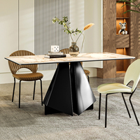 Table à manger de luxe en marbre, extensible 8 places, style moderne/européen/côtier/rustique, mobilier de salle à manger, design Fillet
