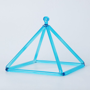 Accessoire d'instrument de musique de pyramides de guérison sonores en cristal coloré <span class=keywords><strong>pour</strong></span> la <span class=keywords><strong>méditation</strong></span> et les pyramides chantantes - Product Image 6