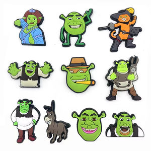 Nouveaux charms pour sabots en PVC, modèle MQ, monstres de dessin animé <span class=keywords><strong>Shrek</strong></span> et Princesse Fiona, décorations de chaussures pour les fans de <span class=keywords><strong>Shrek</strong></span> - Product Image 2