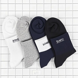 Customized Anti Bacterial Sports Socks for Men Summer Youth Cotton Crew Breathable Non <b>Slip</b> Sweat Absorbing - Product Image 1