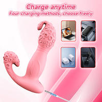 Meistverkaufter USB-Aufladbarer 100% Wasserdichter Oktopus-Tragbarer Masturbator APP-Fernbedienung Vibrierender Saugender G-Punkt-Stimulator