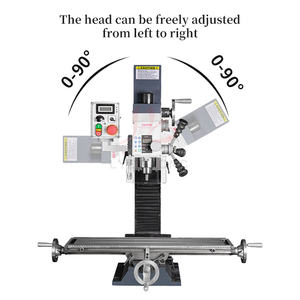 Machine <span class=keywords><strong>de</strong></span> perçage et <span class=keywords><strong>de</strong></span> fraisage LY-7028VS 7025VS avec <span class=keywords><strong>échelle</strong></span>s linéaires, base d'alimentation automatique, armoire pour outils <span class=keywords><strong>de</strong></span> perçage et <span class=keywords><strong>de</strong></span> fraisage pour la découpe <span class=keywords><strong>de</strong></span> métaux - Product Image 3