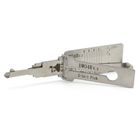 Outil Lishi DWO4R 2-en-1 : Décodeur et outil de crochetage pour serrures de véhicules, kit de crochetage et décodage pour serruriers