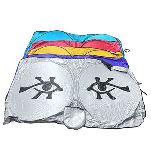 واقي شمس مزدوج الدائرة للسيارة قابل للطي بالجملة، مظلة شمس مخصصة لنافذة السيارة - Product Image 1