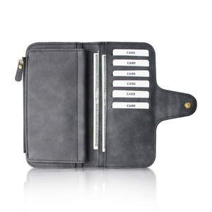 กระเป๋าสตางค์หนังยาว Boshiho ป้องกันการโจรกรรมข้อมูล RFID พร้อมซิป - Product Image 2