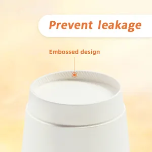 100ml 300ml 600ml đám cưới đơn tường tre bột giấy cup phân hủy sinh học các tông tre <span class=keywords><strong>Kraft</strong></span> cốc giấy - Product Image 2