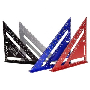 Ventes d'usine 7 pouces métrique Cm en alliage d'aluminium rapporteur Triangle règle vitesse carré règle de mesure pour le travail du bois - Product Image 1