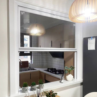 Fenêtre coulissante verticale motorisée en aluminium et verre Yuantai, avec télécommande, pour balcon et terrasse extérieure