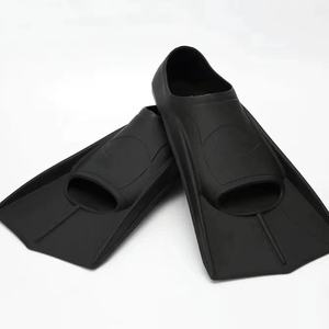 Çocuk yetişkin yüzme yüzgeçleri silikon kısa palet yüzme dalış eğitim yüzgeçleri - Product Image 4