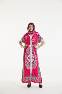 Floral Maxi Length Dashiki <strong>African</strong> Dress Muslim Long Dress <strong>African</strong> <strong>Wear</strong> - Product Image 2