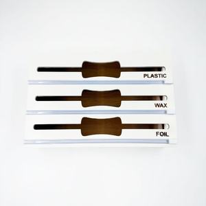 Bamboo Plastic Wrap Storage Box With Lid And Compartments Multi Function <b>Kitchen</b> <b>Organizer</b> Solid Color - Product Image 1