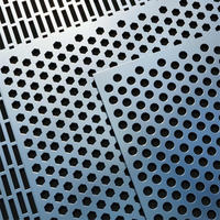 Panneau perforé en aluminium de forme personnalisable, tôle perforée en acier inoxydable, maille métallique perforée galvanisée à trous ronds