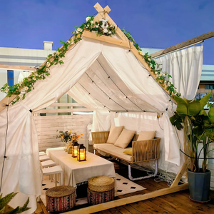 Carpa Triangular de Madera ZHUNIU, Carpa Reforzada para Exteriores, Terraza, Barbacoa, Resistente a la Lluvia y al Viento, para Fiestas y Campamentos - Product Image 2