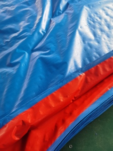 Bâche en PE Bleu Orange pour Jardin, Meubles de Jardin, Imperméable et Protectrice pour Tentes, Niches pour Animaux, Motos, Voitures - Product Image 6