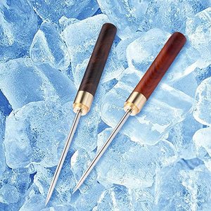 Pique-glace de sécurité en acier inoxydable de 23 cm pour accessoires de bar, manche en bois antidérapant, marque Cambodge Carling Black Label, vente en gros - Product Image 6