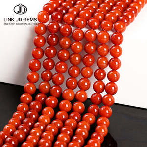 ลูกปัดหินธรรมชาติขนาด 8 มม. ยี่ห้อ JD GEMS สำหรับทำเครื่องประดับ ขายส่งแบบเป็นเส้น สีเหลือง - Product Image 5