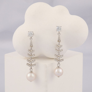 RUNQI Elegant S925 Sterling Silver 14K Gold Plated Freshwater Pearl AAAA Grade Classic <b>Stud</b> <b>Earrings</b>-Wedding/Engagement Jewelry - Product Image 4