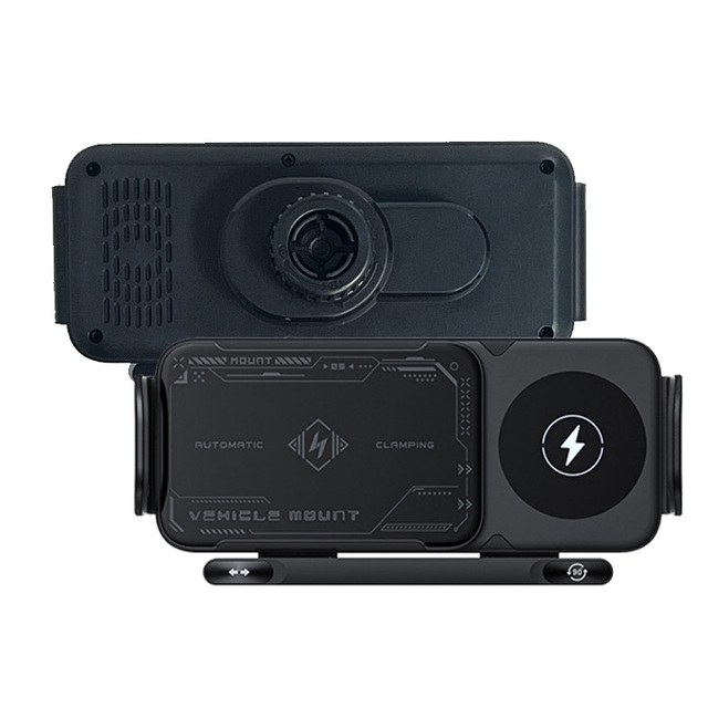Automatic Stretching Custom air Vent Magnetic Wireless Charger Car Phone Holder Mount Logo