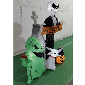 Décoration gonflable de monstre vert citrouille <span class=keywords><strong>pour</strong></span> <span class=keywords><strong>Halloween</strong></span>, de haute qualité, idéale <span class=keywords><strong>pour</strong></span> la publicité extérieure - Product Image 3
