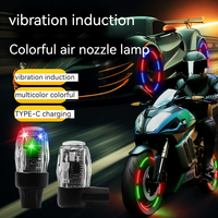 Lumière de valve pour voiture et moto avec LED à induction vibratoire couleur RGB, ajustement universel