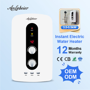 220V 5500W chauffe-eau électrique sans réservoir en plastique intelligent contrôlé par application pompe de surpression de chauffage instantané affichage LED économie d'énergie - Product Image 3