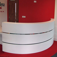 Tables de réception semi-circulaires pour salon, comptoir de petite taille, magasin de détail