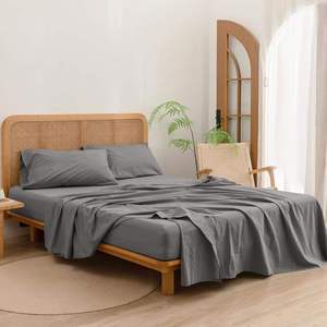 Set Lenzuola con Angoli Premium 100% Cotone, Lenzuolo con Angoli, Lenzuolo Piatto e 2 Federe per Casa e Matrimonio - Product Image 5