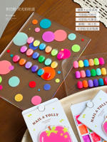 YOLLY Palette de vernis à ongles gel UV LED 18 couleurs, design DIY, effet bulles de fruits, pour manucure professionnelle, vente en gros, écologique