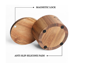 2025กล่องไม้อาซาเซียใส่เกลือพร้อมช้อนในตัวพร้อมที่วางเคาน์เตอร์หมุนได้รุ่น<span class=keywords><strong>ล่าสุด</strong></span> - Product Image 3