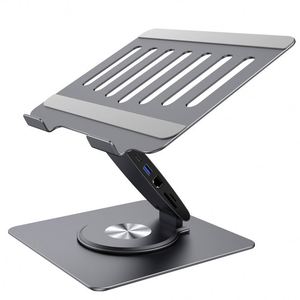 X529 Factory Price Laptop <b>Stand</b> 7in1 11 in 1 Usb Hub Adjustable Aluminum Alloy Notebook Holder Bracket Tablet Elevator Mount - Product Image 1