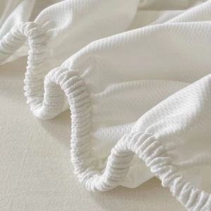 Protège-<span class=keywords><strong>matelas</strong></span> imperméable en TPU blanc avec dos anti-acariens et anti-bactéries, imprimé sur mesure, élastique et lavable en machine - Product Image 6