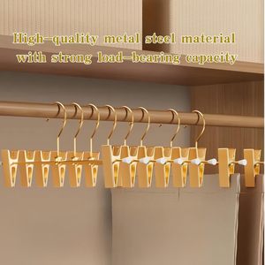 Venta al por mayor de perchas de metal para pantalones, juego de perchas de metal dorado - Product Image 3