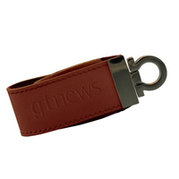 Regalo de promoción de cuero unidad Flash Usb 4g Pendrive con logotipo personalizado